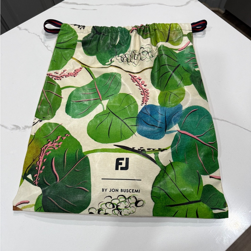 FJ by Jon Buscemi Leaf Print Drawstring Bag